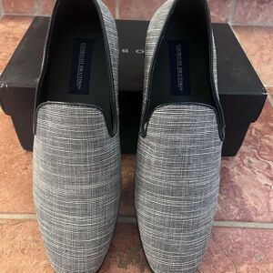 Giorgio Brutini Men's Black and White Loafers
